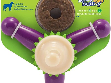 Busy Buddy Jack Dog Toy Purple White 1ea SM Cheap