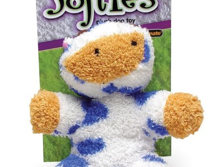 Booda Softies Dog Toy Cow Multi-Color 1ea MD Fashion