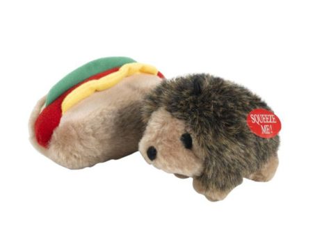 Aspen Hedgehog & Hotdog with Squeakers Small Dog & Puppy Toy Multi-Color 1ea SM, 2 pk Online Sale