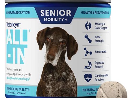 Vetericyn ALL-IN Senior Supplement 1ea 90 Tablets, 7.3 oz on Sale