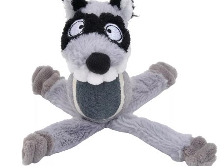 Coastal Pet Li l Pals Tennis Ball Plush Dog Toys Racoon 6  Online