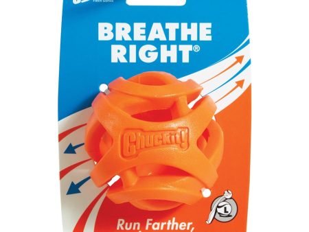 Chuckit! Breathe Right Dog Toy Fetch Ball Orange 1ea LG on Sale