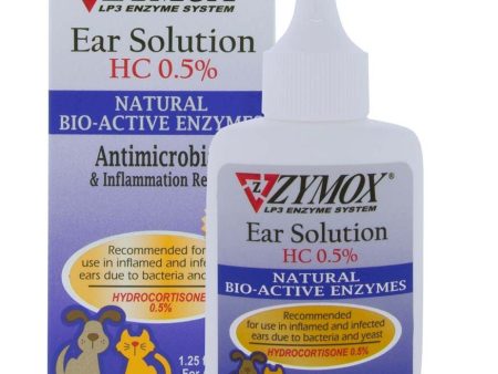 Zymox Ear Solution with .5% hydrocortisone 1.25oz bottle 1ea 1.25 fl oz Online now