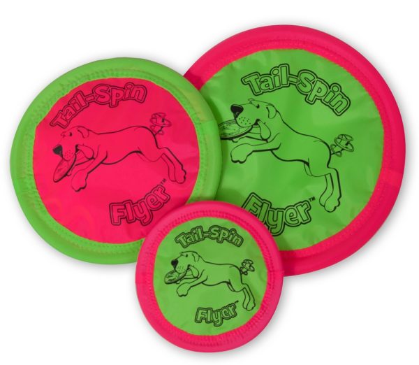 Booda Tail Spin Flyer Dog Toy Multi-Color 1ea 12 in on Sale