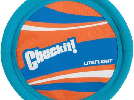 Chuckit! Lite Flight Disc Dog Toy Blue Orange 1ea LG Online Hot Sale