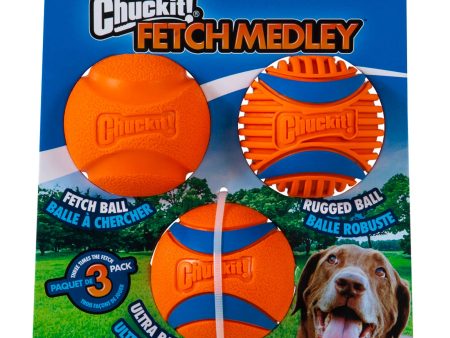 Chuckit! Fetch Medley Balls Gen 3 Dog Toy 1ea MD Online Hot Sale