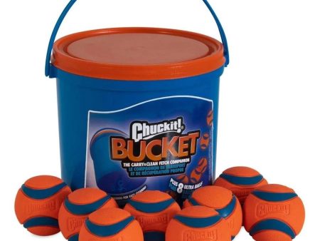 Chuckit Dog Bucket With Ultra Ball Medium 8 Count Discount