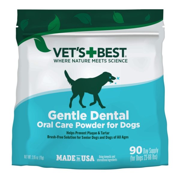 Vet s Best Gentle Dental Oral Care Powder for Dogs 1ea 2.65 oz For Sale