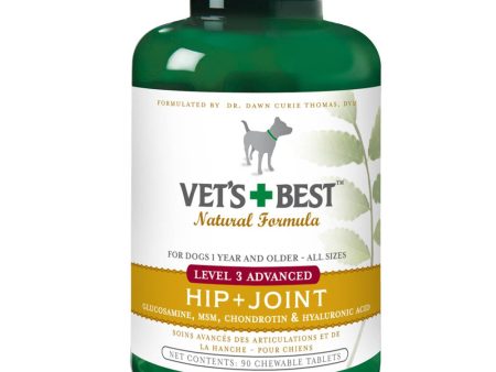 Vet s Best Level 3 Advanced Hip and Joint Dog Supplement 1ea 90 Tablets Hot on Sale