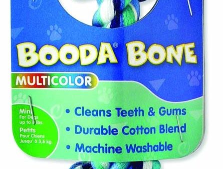 Booda 2-Knot Rope Bone Dog Toy Multi-Color 1ea XS on Sale