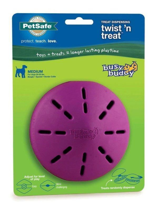 Busy Buddy Twist n Treat Toy Purple 1ea MD Online Sale