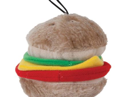 Aspen Hamburger with Squeakers Small Dog & Puppy Toy Multi-Color 1ea MD Sale