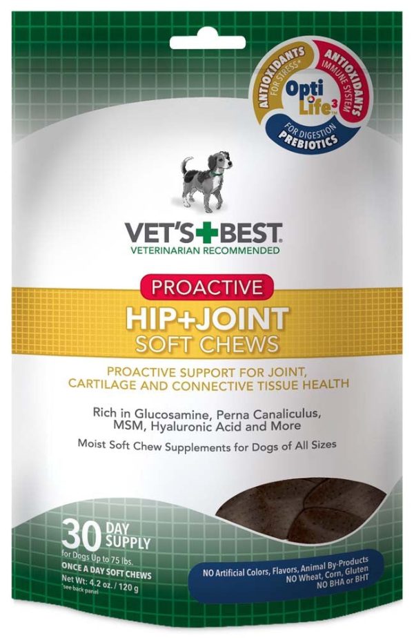 Vet s Best Proactive Hip + Joint Soft Chews 1ea 30 Chews, 4.2 oz Online Hot Sale