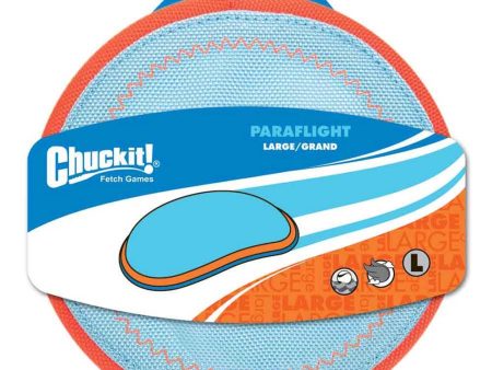 Chuckit! Paraflight Dog Toy Blue Orange 1ea LG For Discount