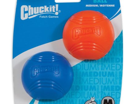 Chuckit! Strato Ball Dog Toy Blue Orange 1ea 2 pk, SM For Cheap