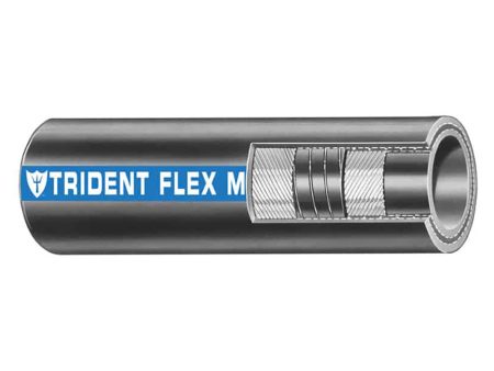 Trident Marine 3 4  x 50 Coil Flex Marine Wet Exhaust  Water Hose - Black [100-0346] Online Sale