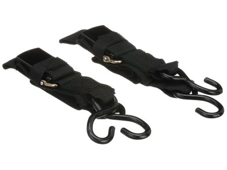 Attwood Quick-Release Transom Tie-Down Straps 2  x 4 Pair [15232-7] Fashion