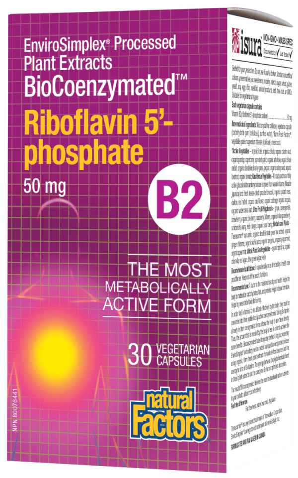 NF - BioCoenz Riboflavin 5 phosphate 50mg (30 Caps) on Sale