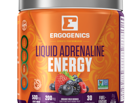 Ergogenics - Liquid Adrenaline Energy Berry (225g) Supply