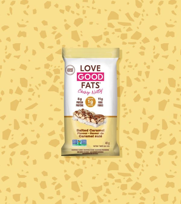 Love Good Fats- Salted Caramel Chewy Nutty Bar 40g Hot on Sale