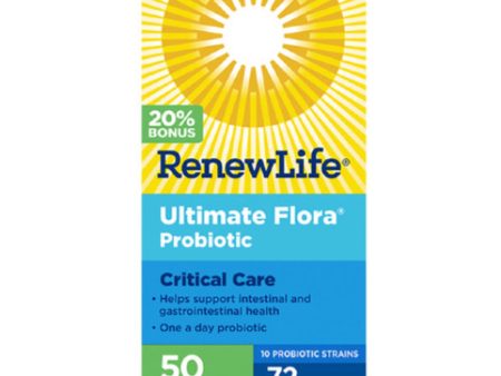 RenewLife - Ultimate Flora Critical Care 50 Billion (60 VCaps + 12 Bonus) For Cheap