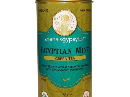 Zhena s Org. Egyptian Mint Green Tea (22 TBags) Supply