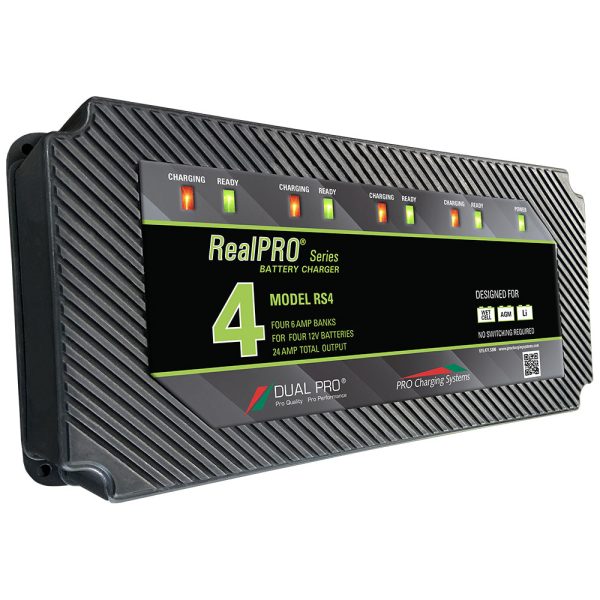 Dual Pro RealPRO Series Battery Charger - 24A - 4-Bank [RS4] Online Sale