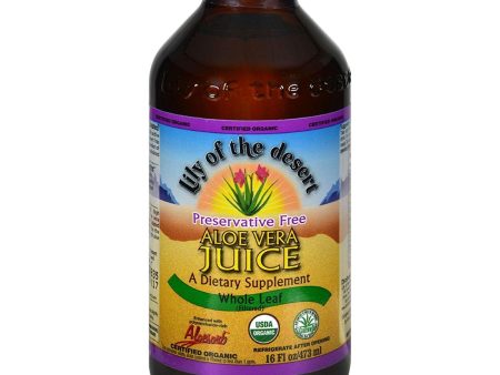 Lily- Aloe Vera Juice Whole Leaf Glass (small) Supply