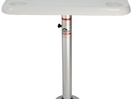 Springfield 16  x 28  Rectangle Table Package - White Thread-Lock [1690107] Discount