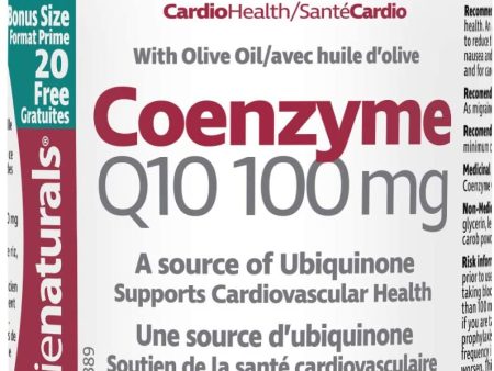 Prairie- CoEnzyme Q10 100mg (120+20 Softgels Bonus) Fashion