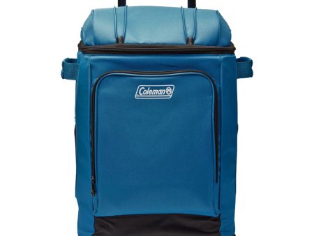 Coleman CHILLER 42-Can Soft-Sided Portable Cooler w Wheels - Deep Ocean [2158120] For Sale