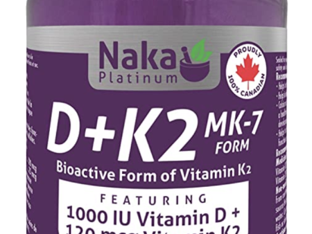 Naka Plat - Vit D + K2 (150 Softgels) Discount