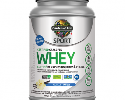 GOL- Sport Certified Grass Whey -Vanilla (652g) Discount